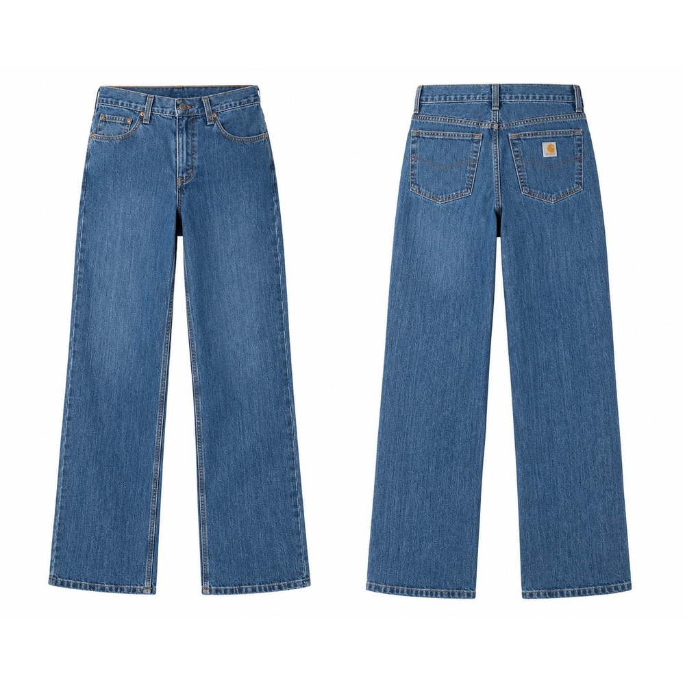 Carhartt Jeans Mens 32x34 Blue 101483-980 Straight Leg Workwear Denim Pants